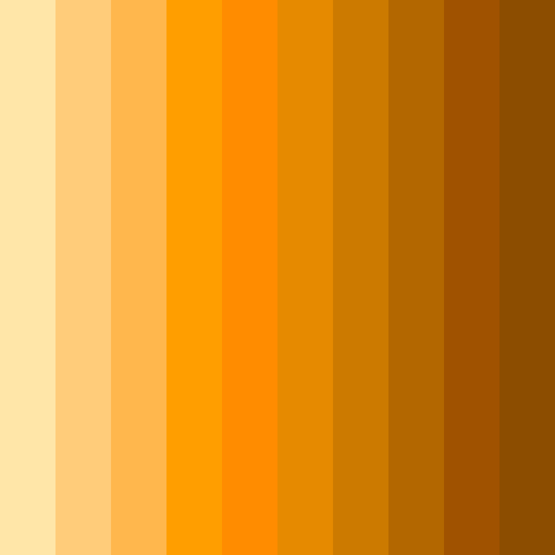 Download golden sunset color palette PNG image (square)