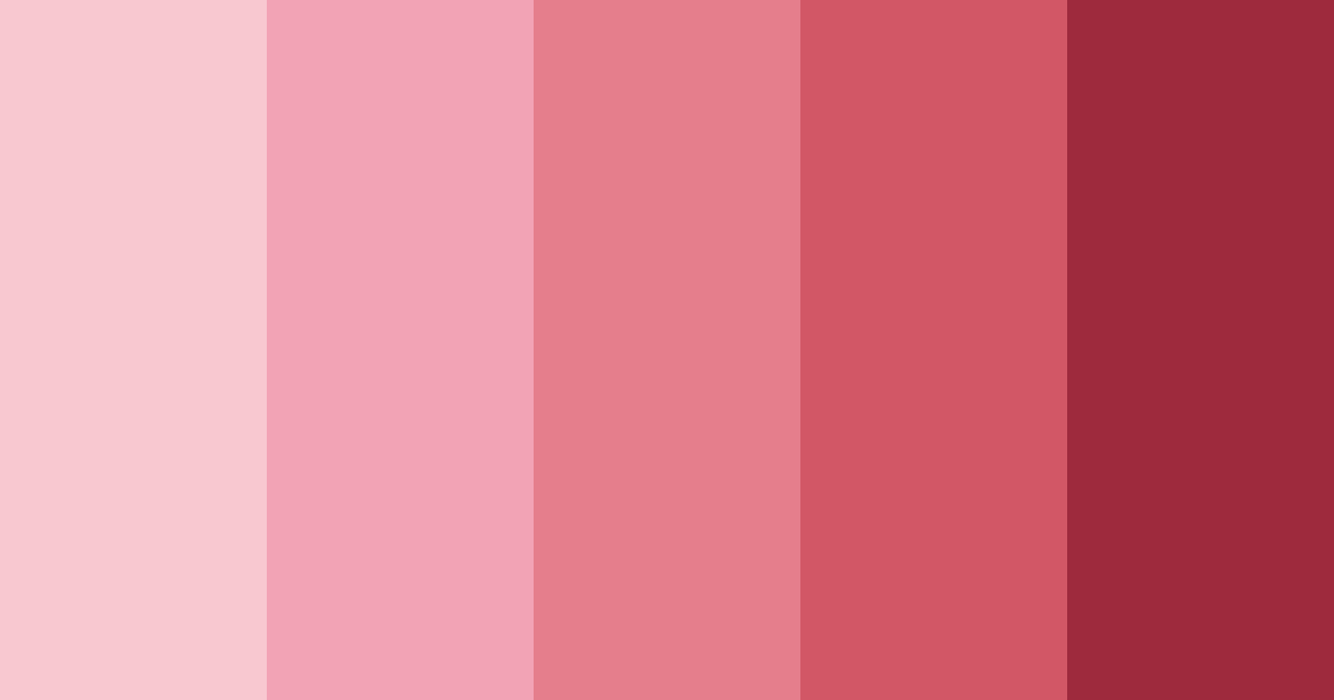 Download emotional pink color palette PNG image (landscape)