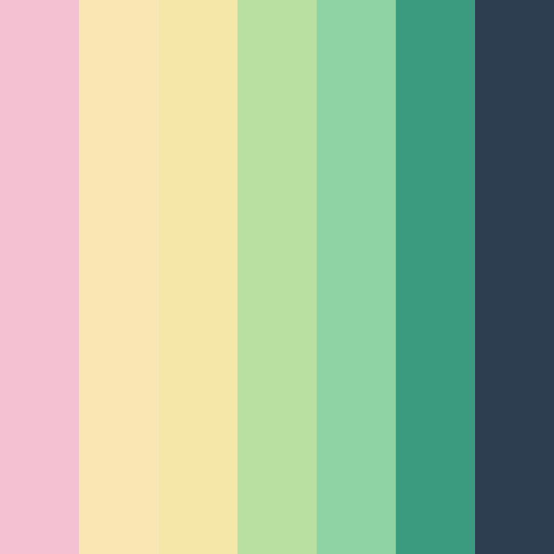 Download emotional harmony color palette PNG image (square)