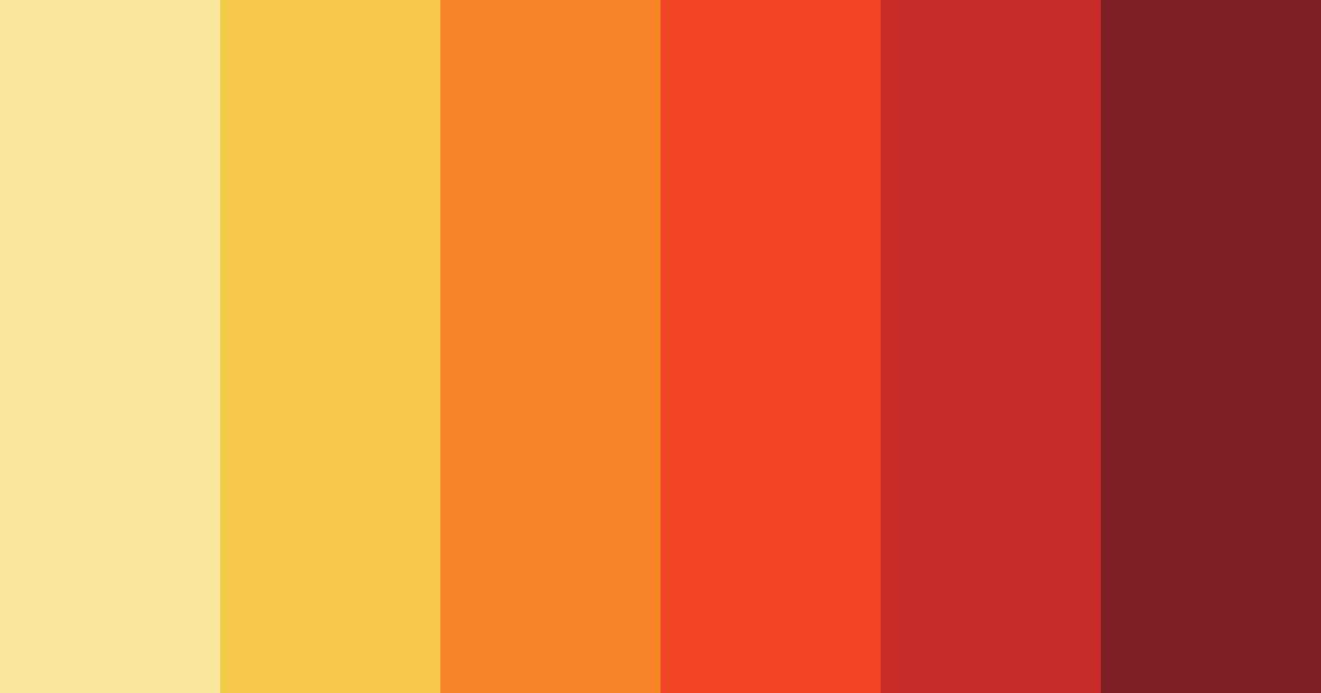 Download sunshine serenade color palette PNG image (landscape)