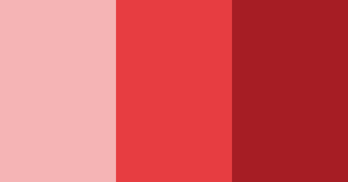 Download bright red color palette PNG image (landscape)