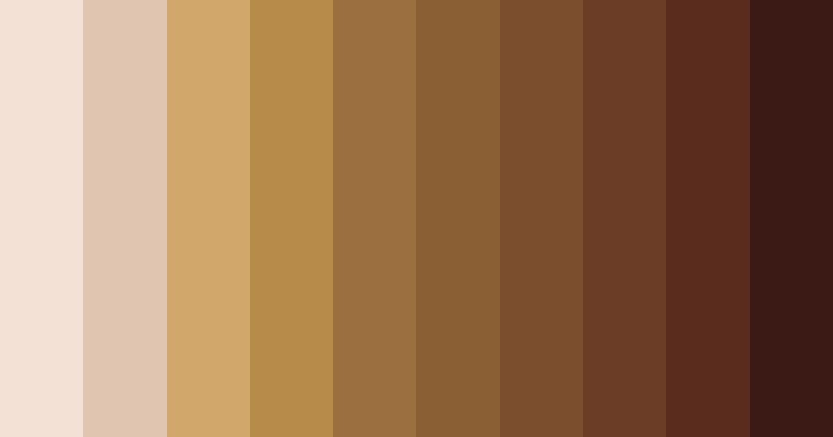 Download bronze chocolate color palette PNG image (landscape)