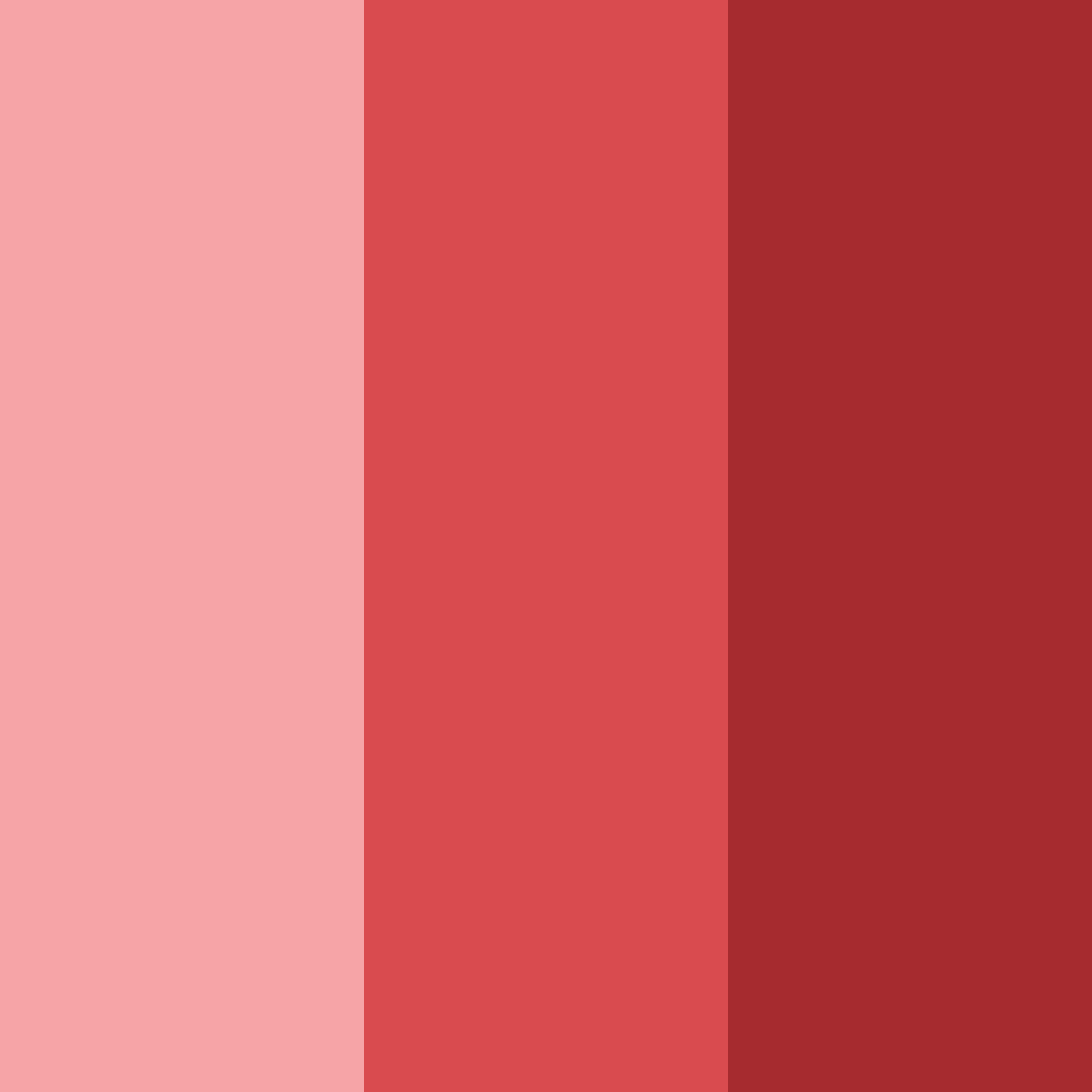 Download red shades color palette PNG image (square)