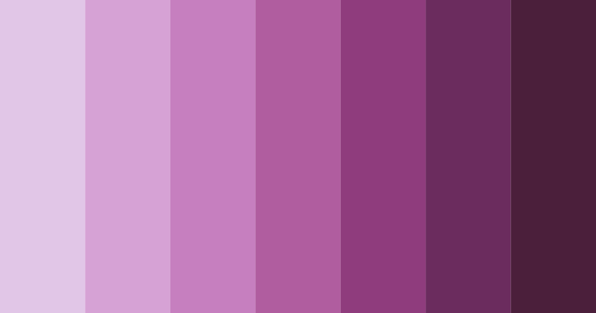 Download mystical violet dreams color palette PNG image (landscape)