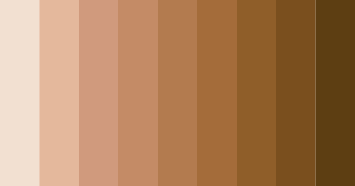Download light chocolate brown color palette PNG image (landscape)