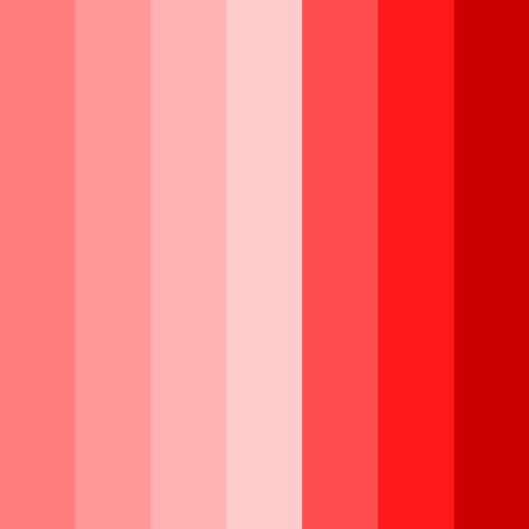 Download soft red color palette PNG image (square)
