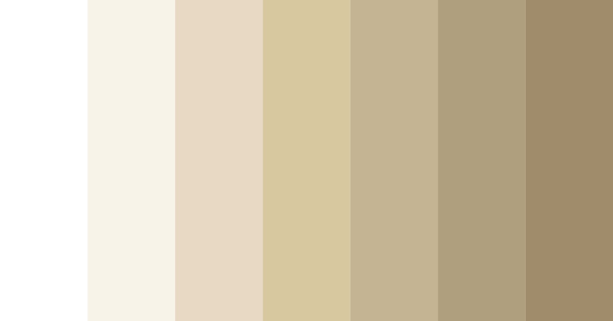 Download creamy whites color palette PNG image (landscape)