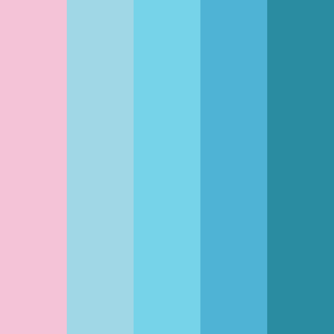Download pink blue dream color palette PNG image (square)