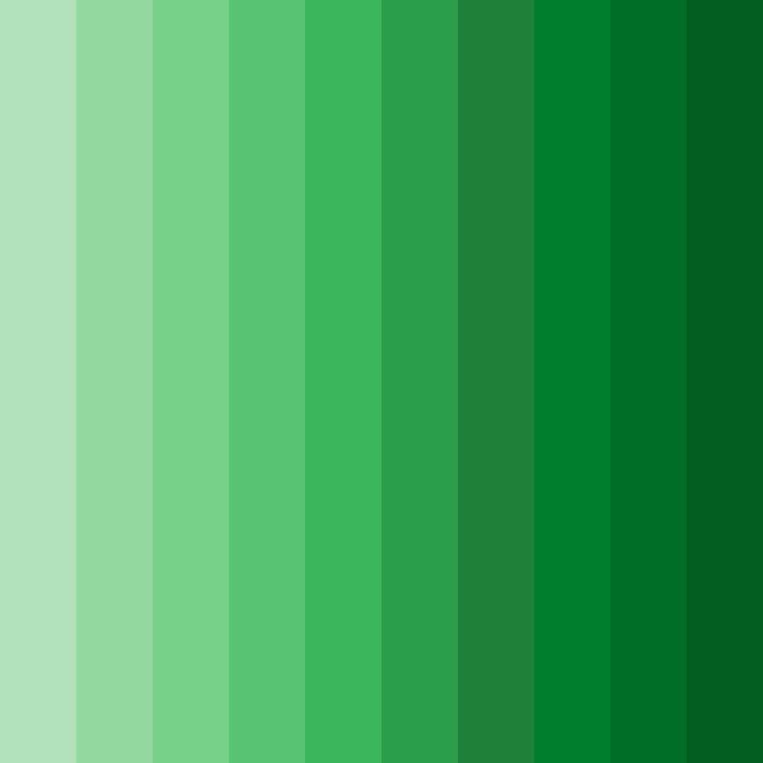 Download verdant symphony color palette PNG image (square)