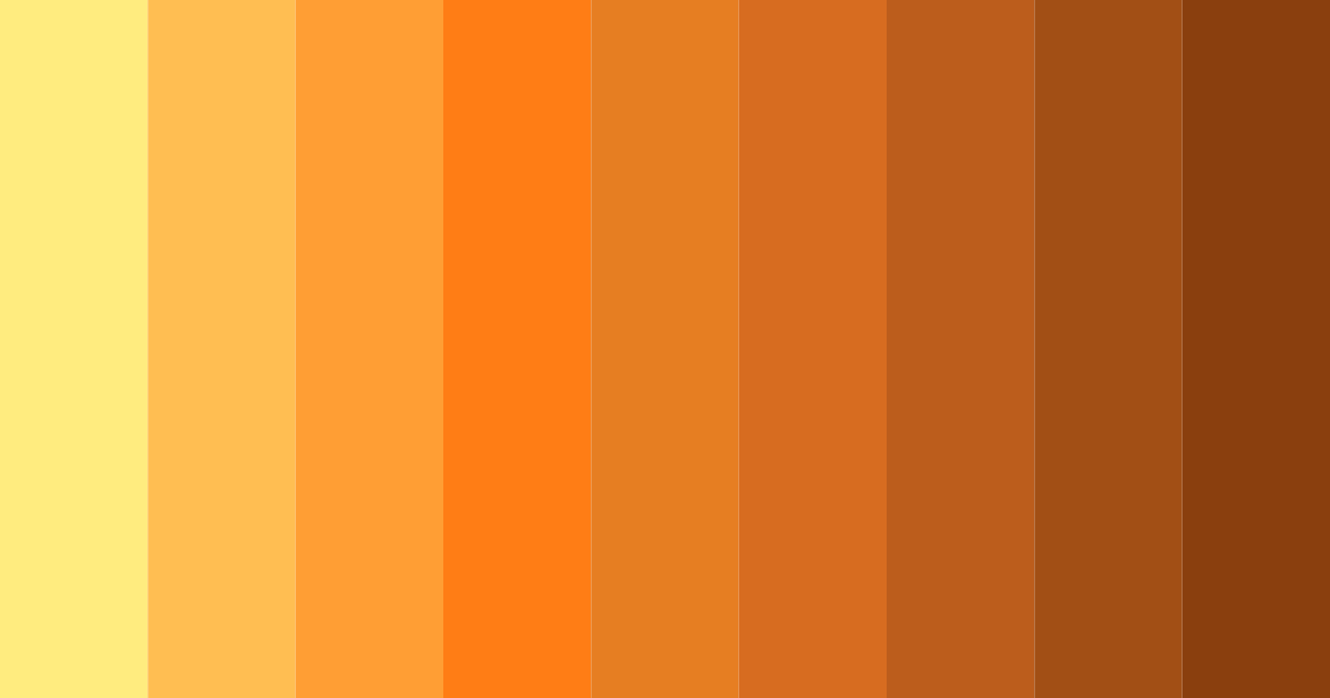 Download sunflower orange color palette PNG image (landscape)