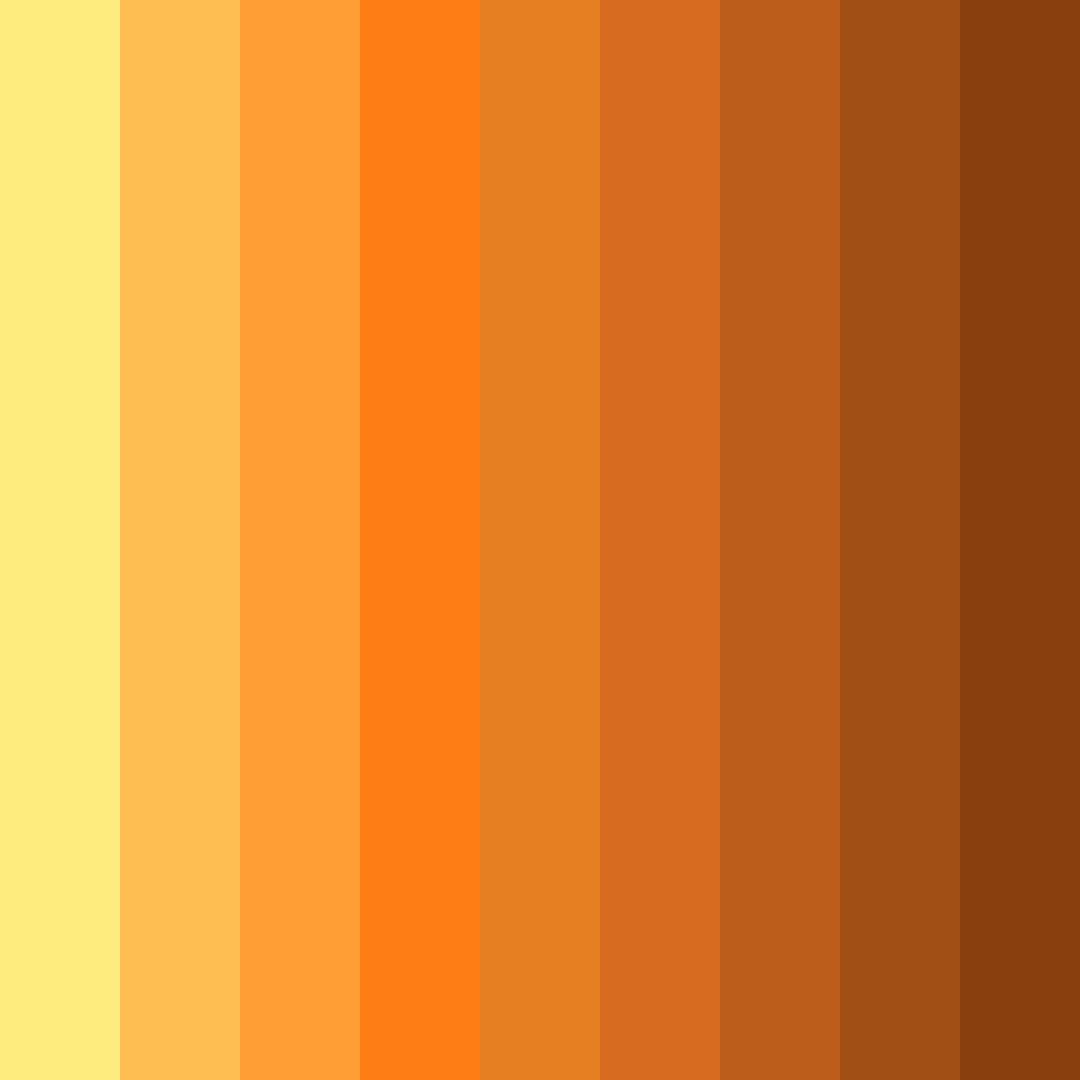 Download sunflower orange color palette PNG image (square)