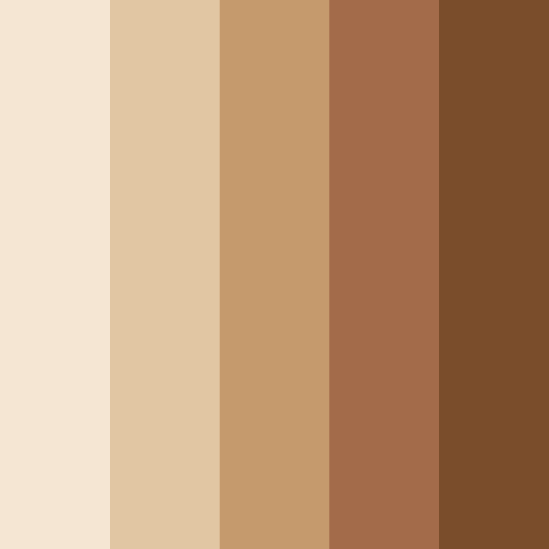 Download brown desert color palette PNG image (square)