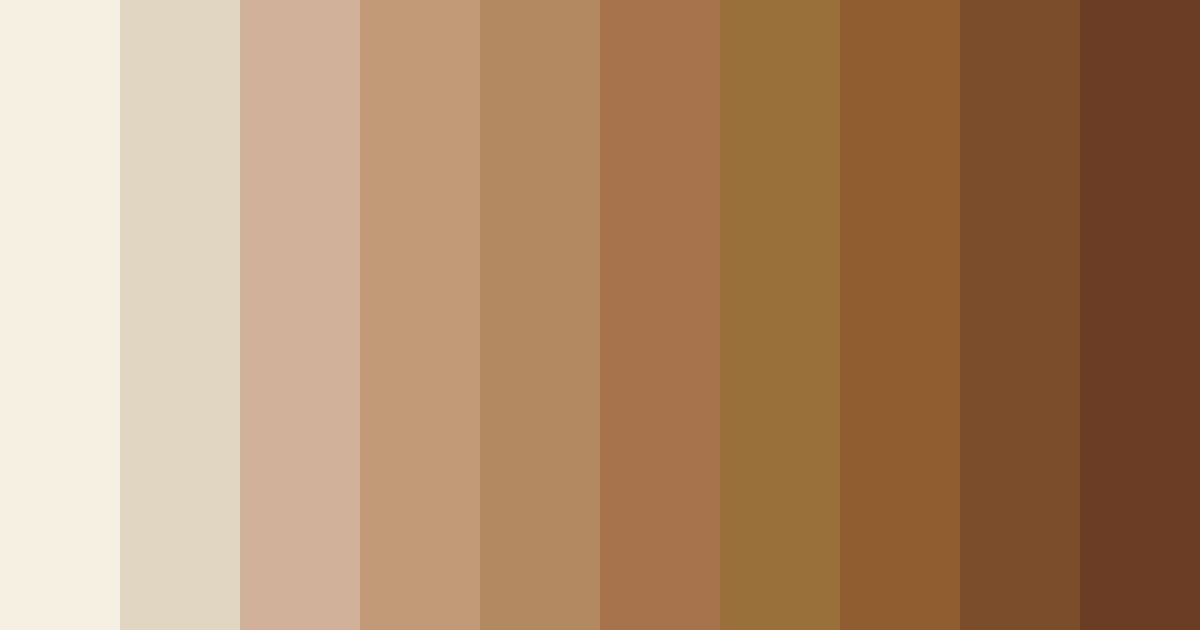 Download beige brown tones color palette PNG image (landscape)
