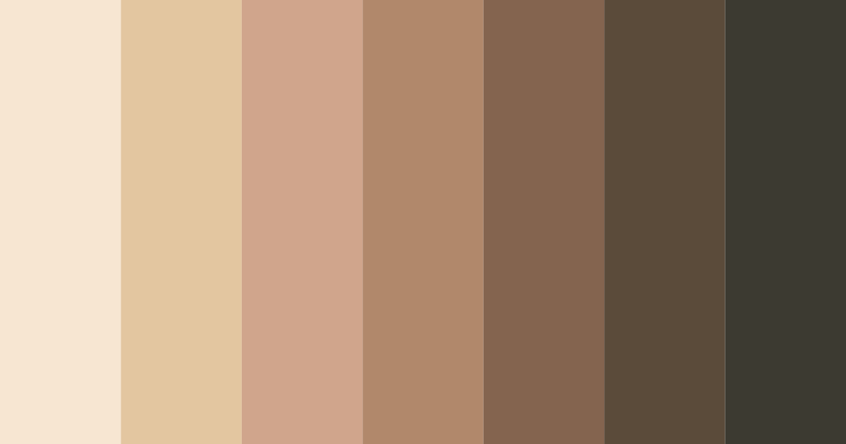 Download beige brown elegance color palette PNG image (landscape)