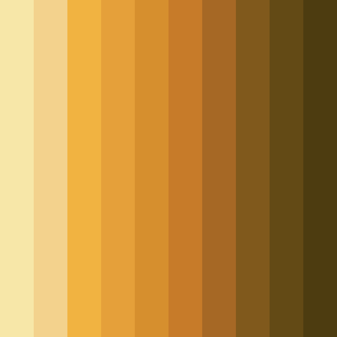 Download golden harvest color palette PNG image (square)