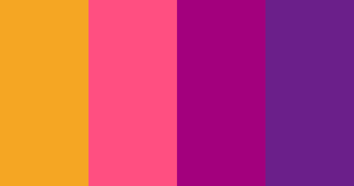 Download vibrant pink color palette PNG image (landscape)