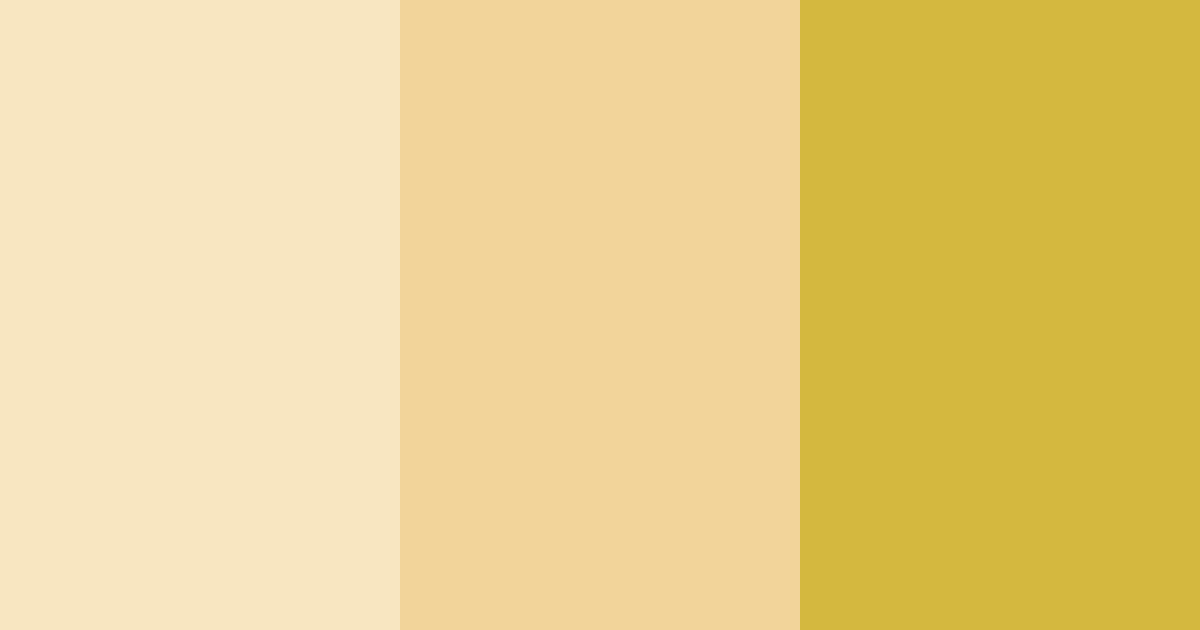 Download creamy yellow color palette PNG image (landscape)