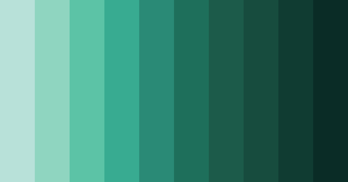 Download emerald depths color palette PNG image (landscape)