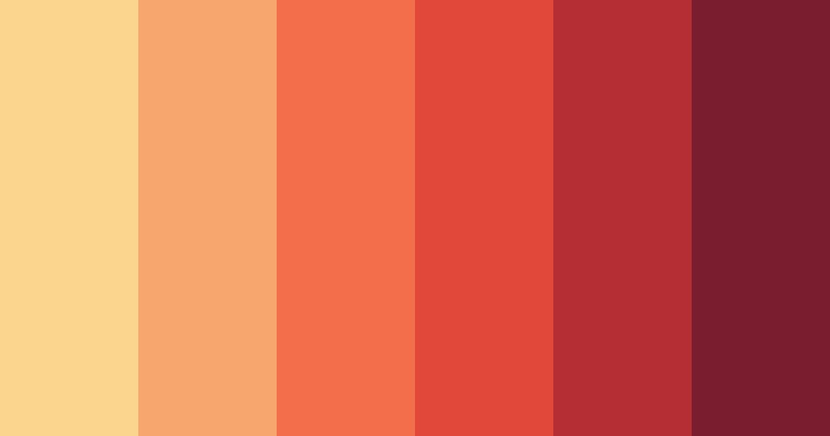 Download sunset red color palette PNG image (landscape)