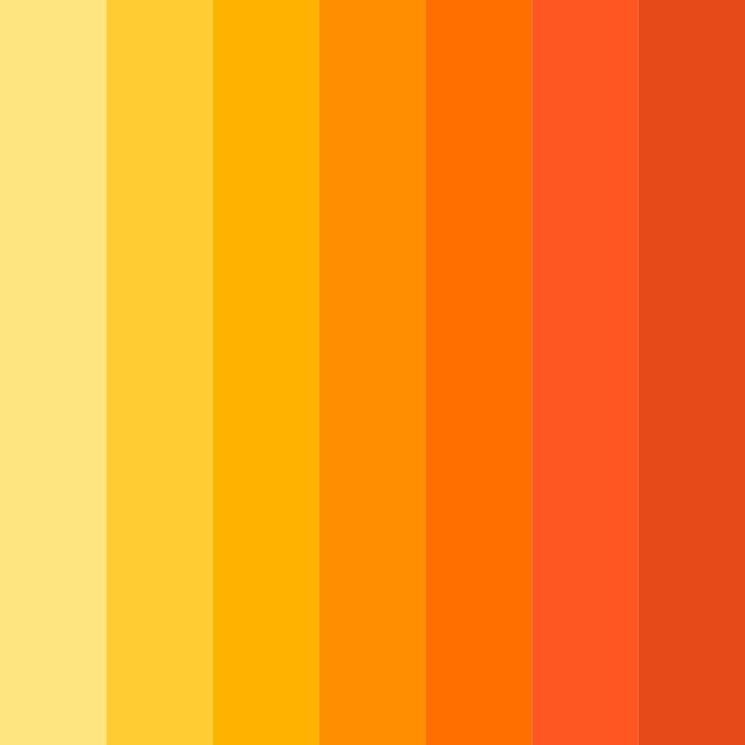 Download solar flare color palette PNG image (square)