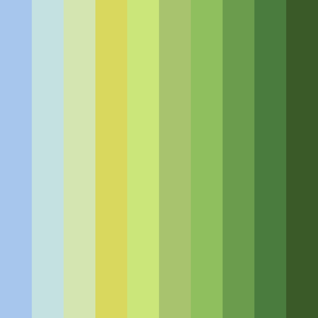 Download light blue and olive green color palette PNG image (square)