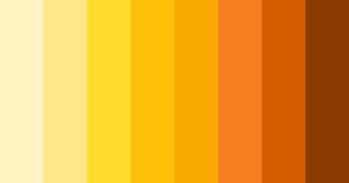 Download bright yellow color palette PNG image (landscape)