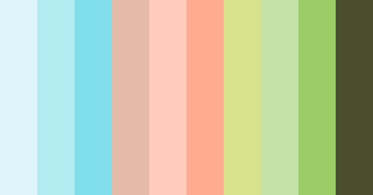 Download blue olive peach color palette PNG image (landscape)