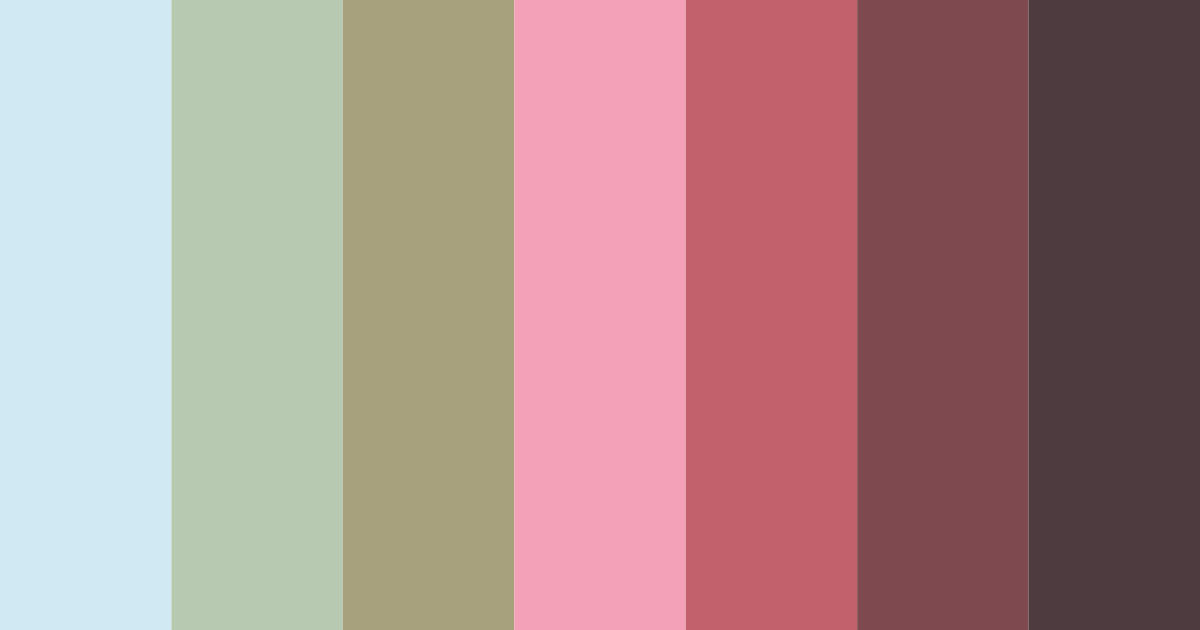 Download warm rose red color palette PNG image (landscape)
