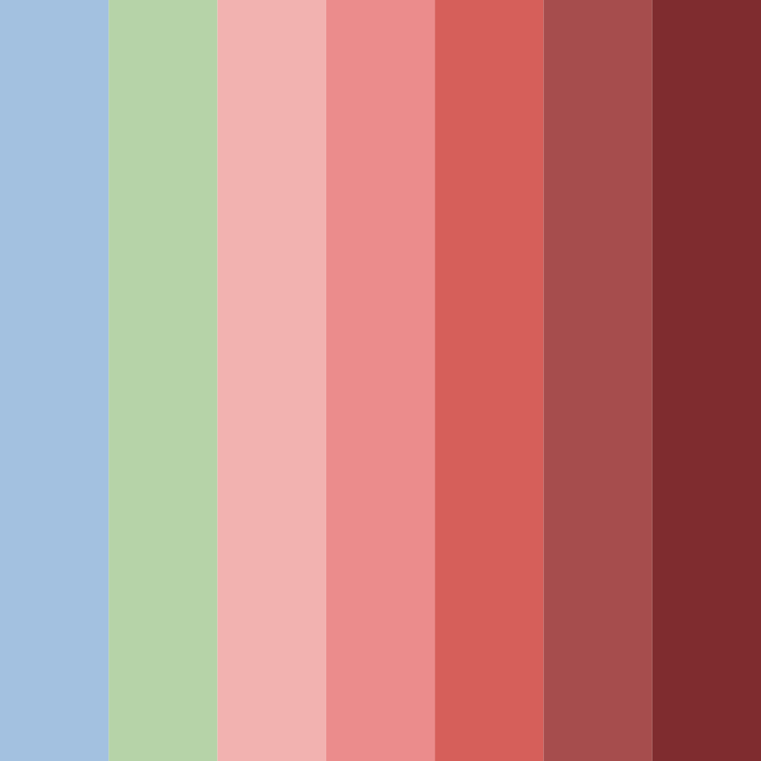 Download serene blossoms color palette PNG image (square)