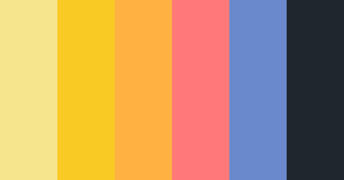 Download sunny shades color palette PNG image (landscape)