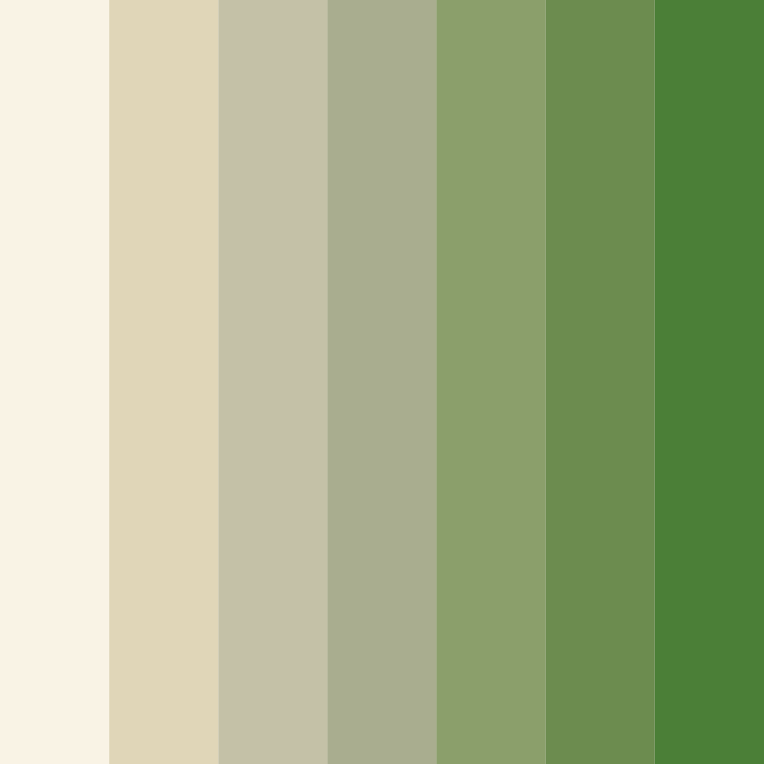 Download green meadow color palette PNG image (square)