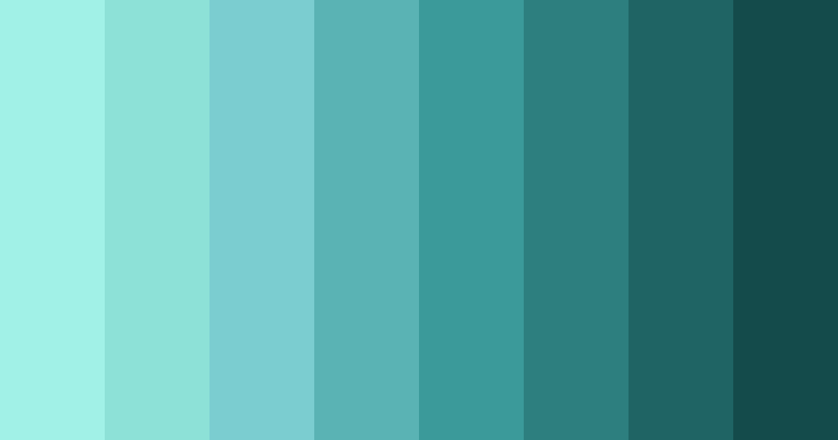 Download tropical aqua bliss color palette PNG image (landscape)