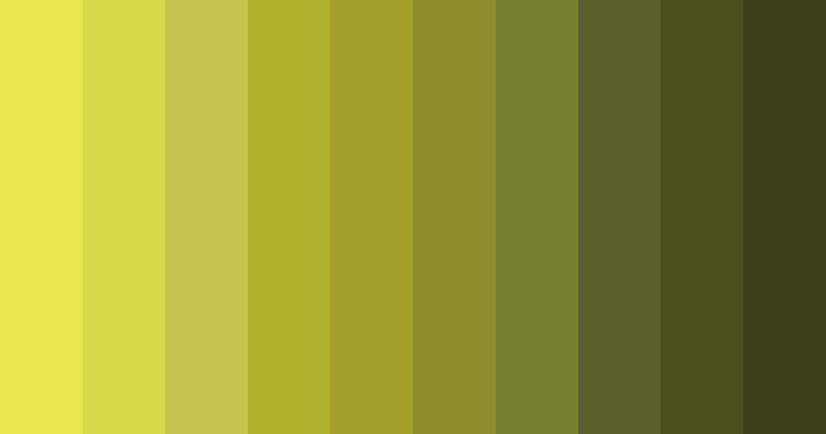 Download shades of yellow color palette PNG image (landscape)