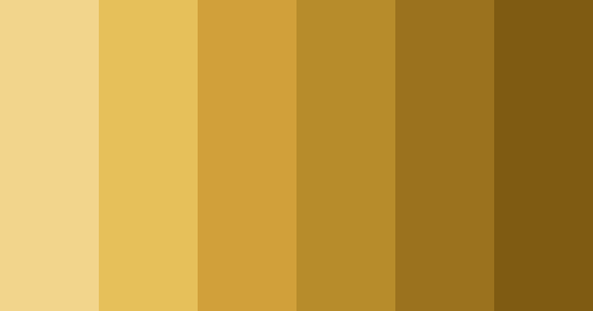 Download bronze gold shades color palette PNG image (landscape)