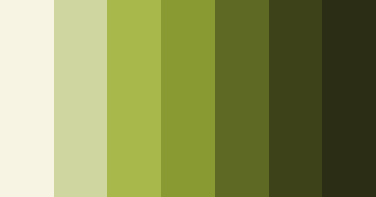 Download olive cream color palette PNG image (landscape)