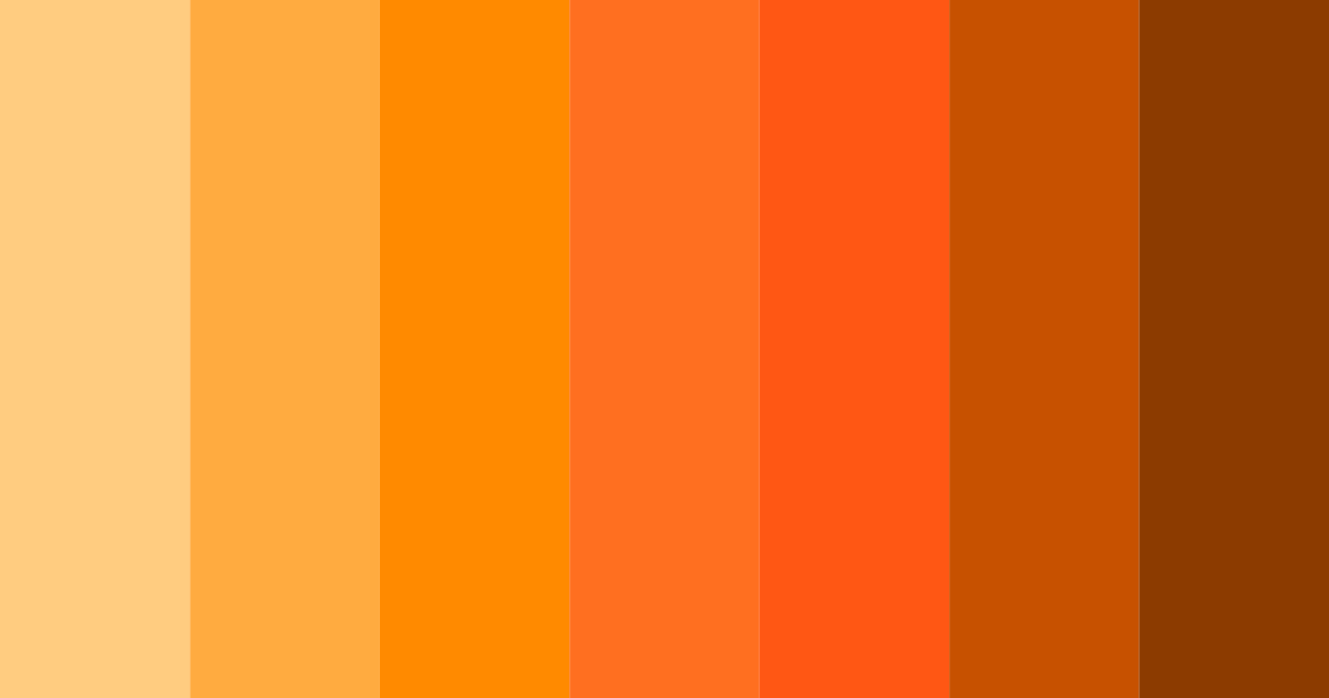 Download citrus sunset color palette PNG image (landscape)