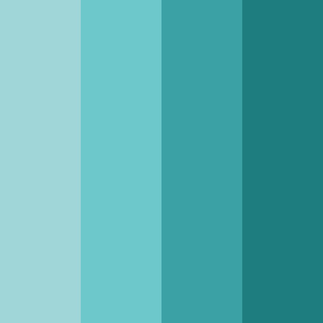 Download aqua serenity color palette PNG image (square)