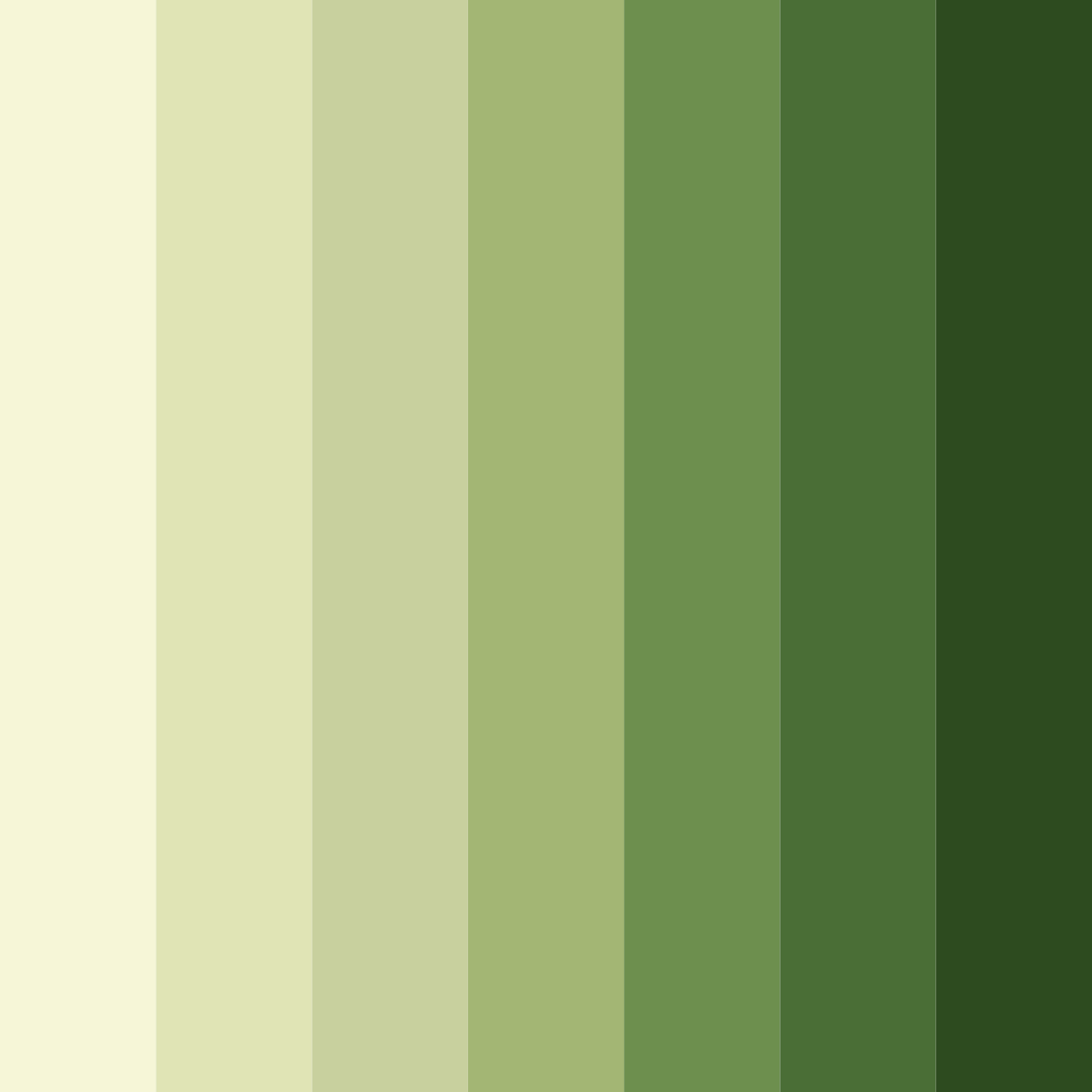 Download green serenity color palette PNG image (square)
