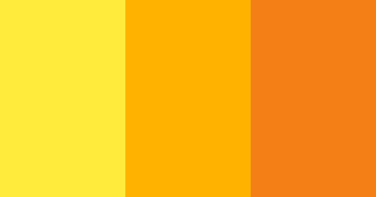 Download yellow sunshine color palette PNG image (landscape)