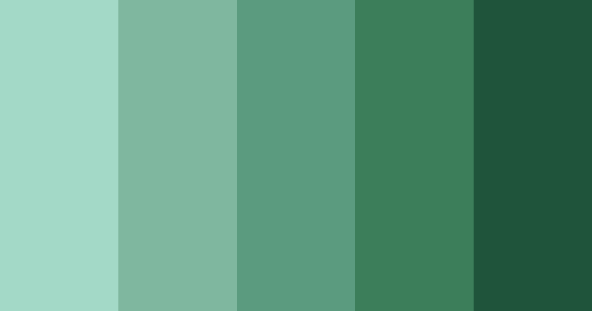 Download green oasis color palette PNG image (landscape)