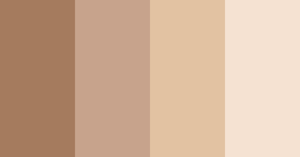 Download warm brown color palette PNG image (landscape)