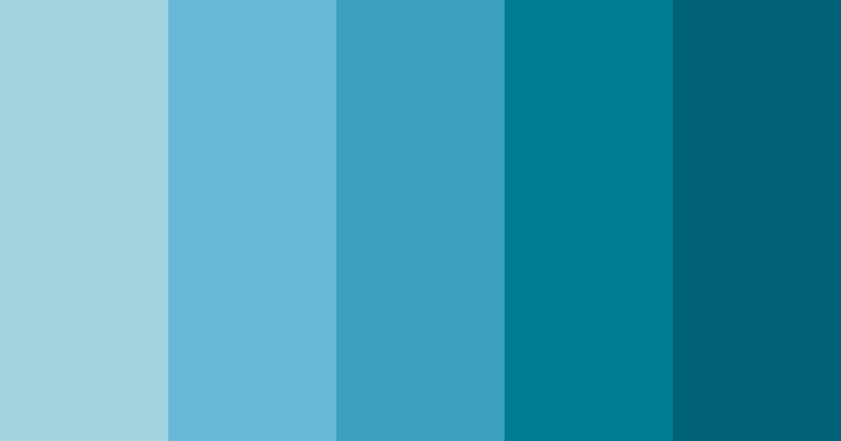 Download blue ocean color palette PNG image (landscape)