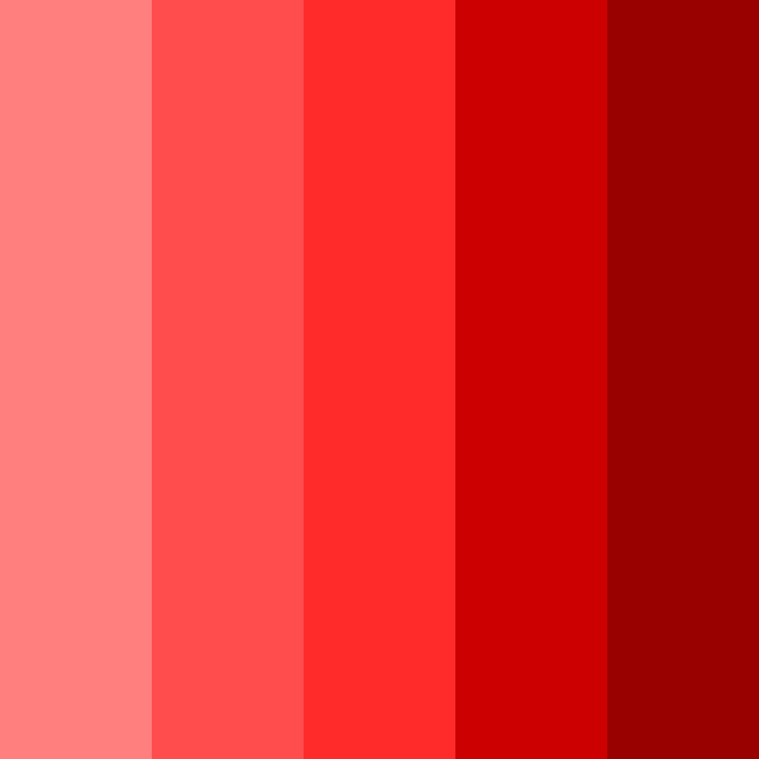 Download bright red color palette PNG image (square)