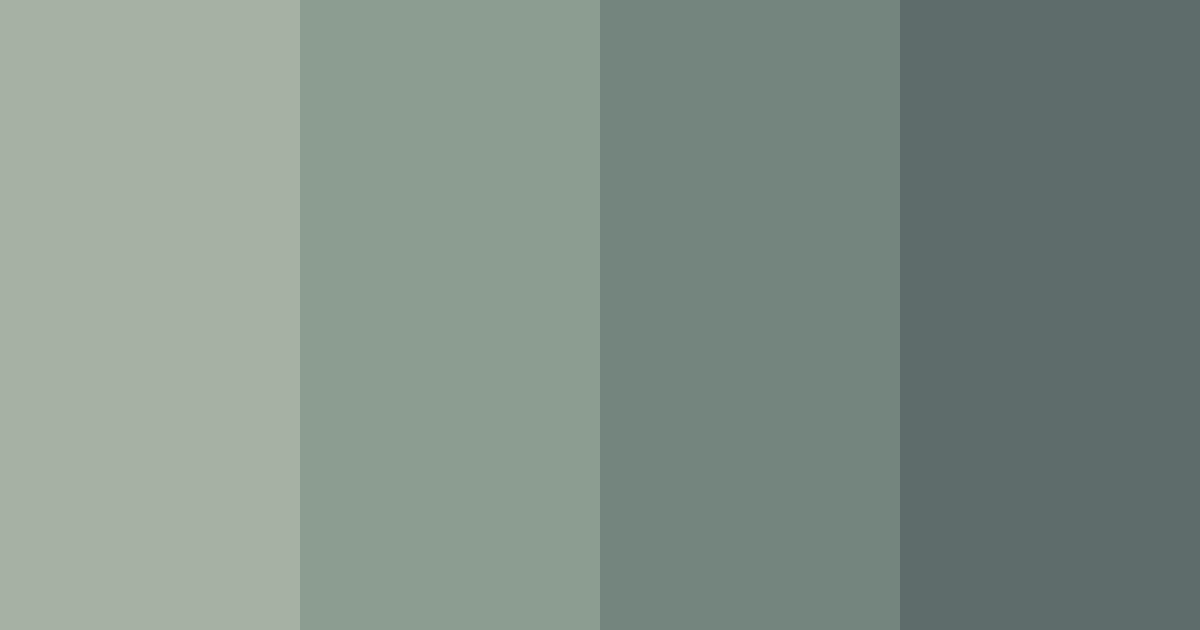 Download misty forest green color palette PNG image (landscape)