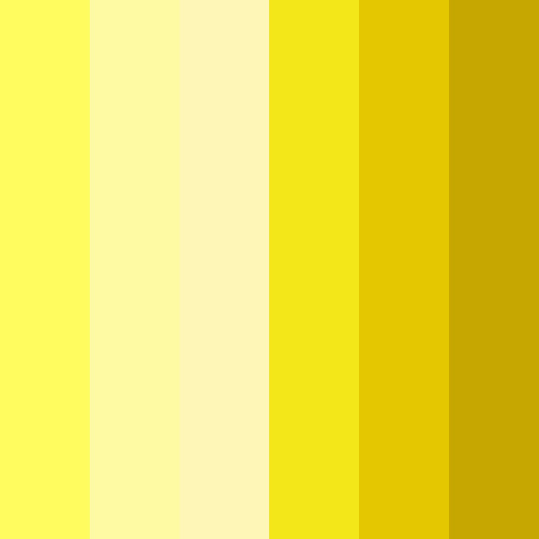 Download bright yellow banana color palette PNG image (square)