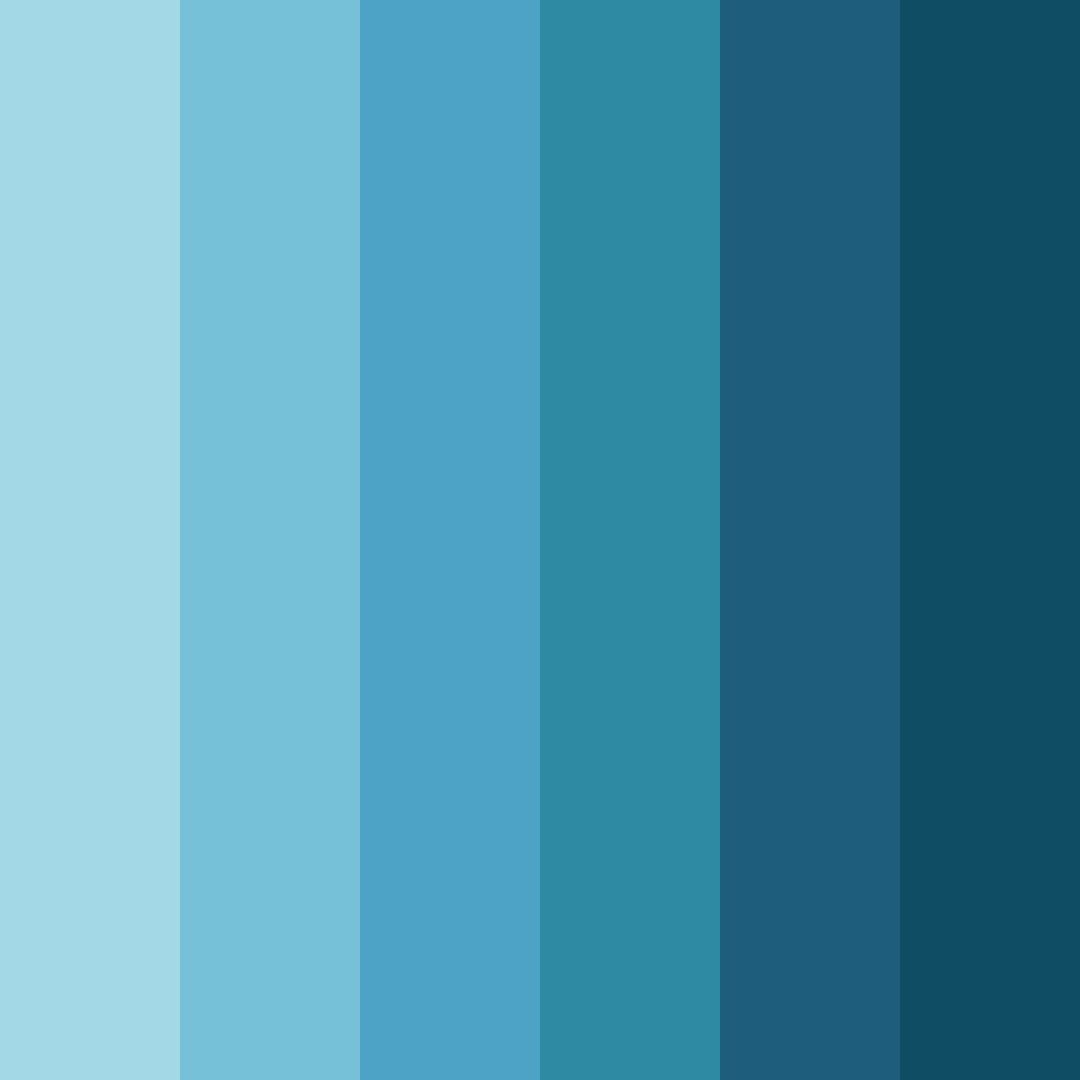 Download azure serenity color palette PNG image (square)