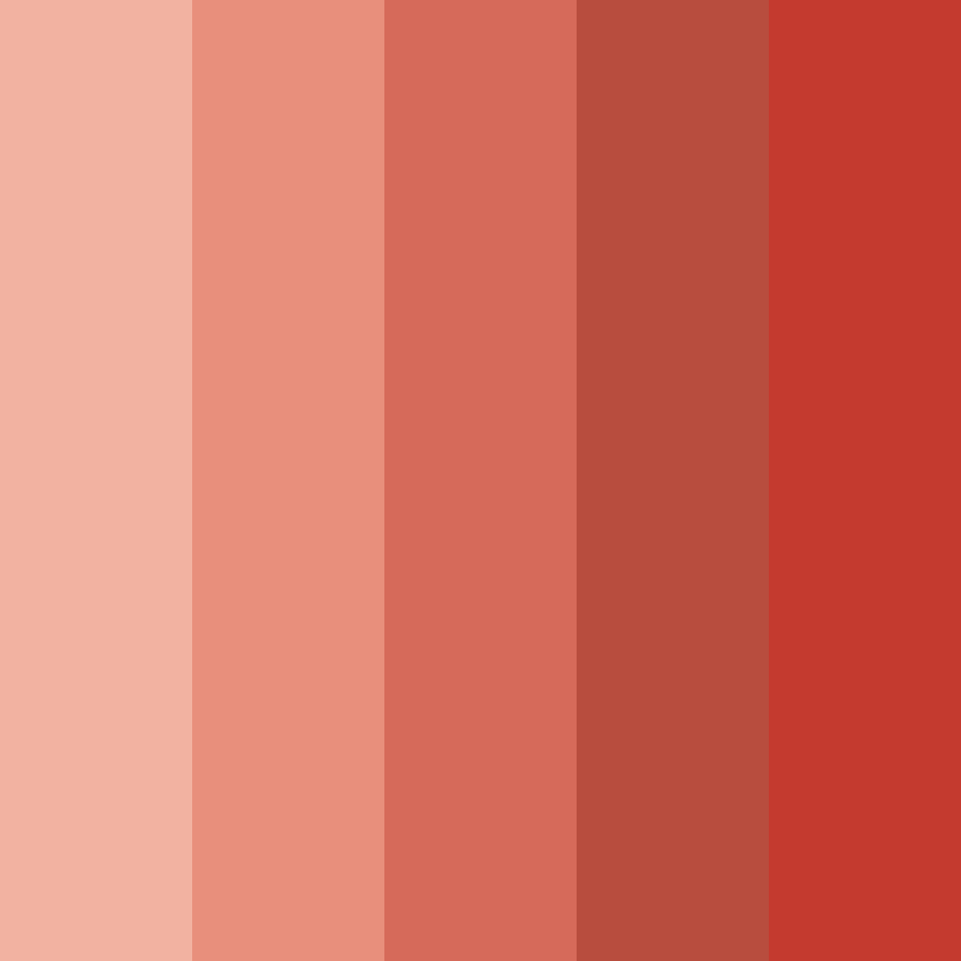 Download red sunset color palette PNG image (square)