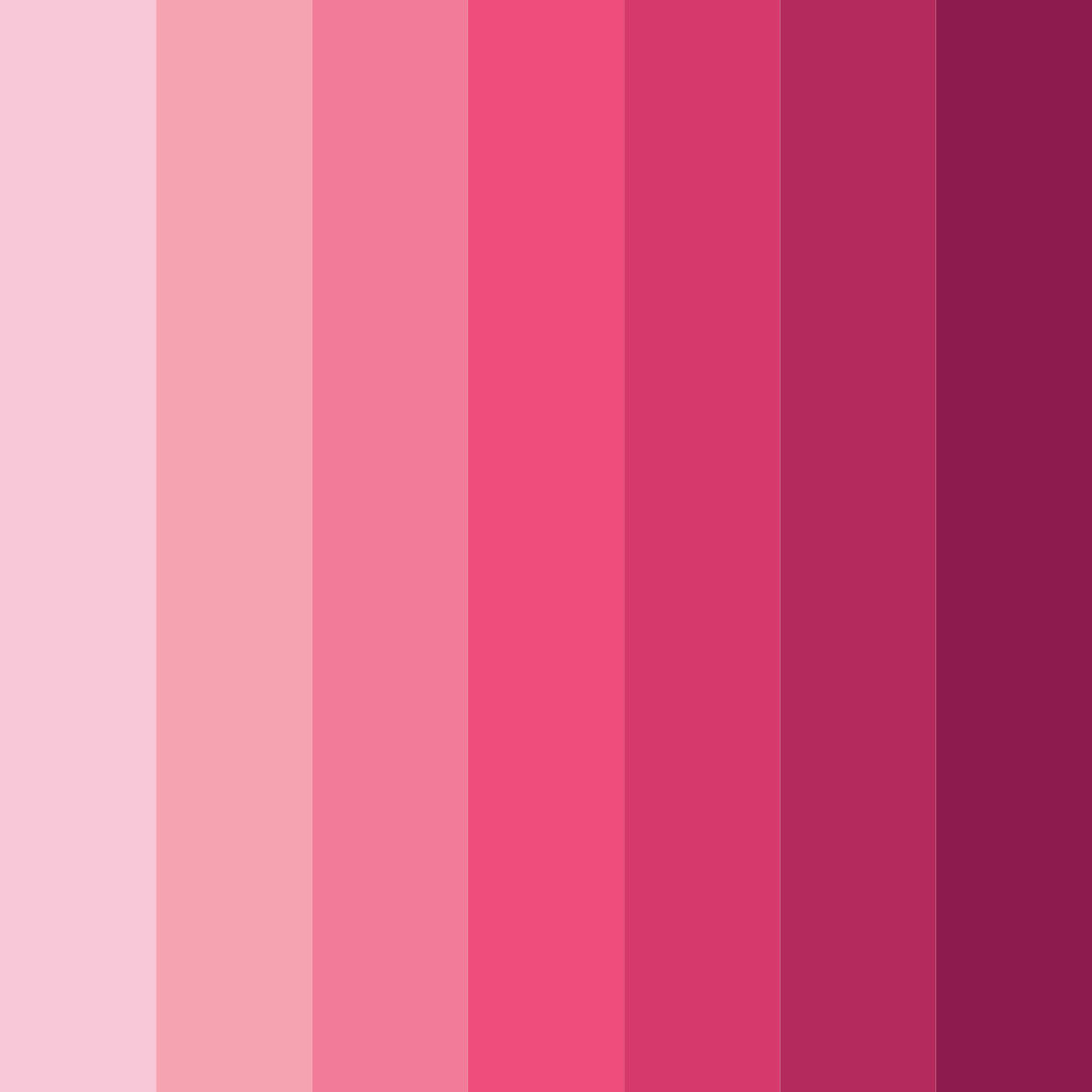 Download coquette pink color palette PNG image (square)