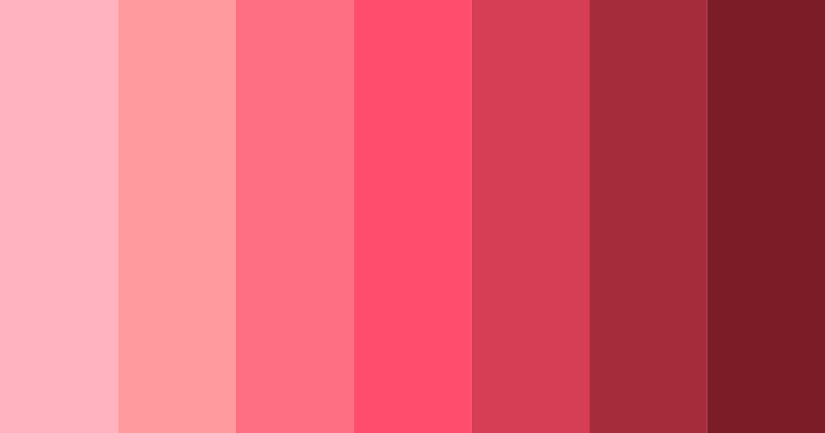 Download siren's blush color palette PNG image (landscape)