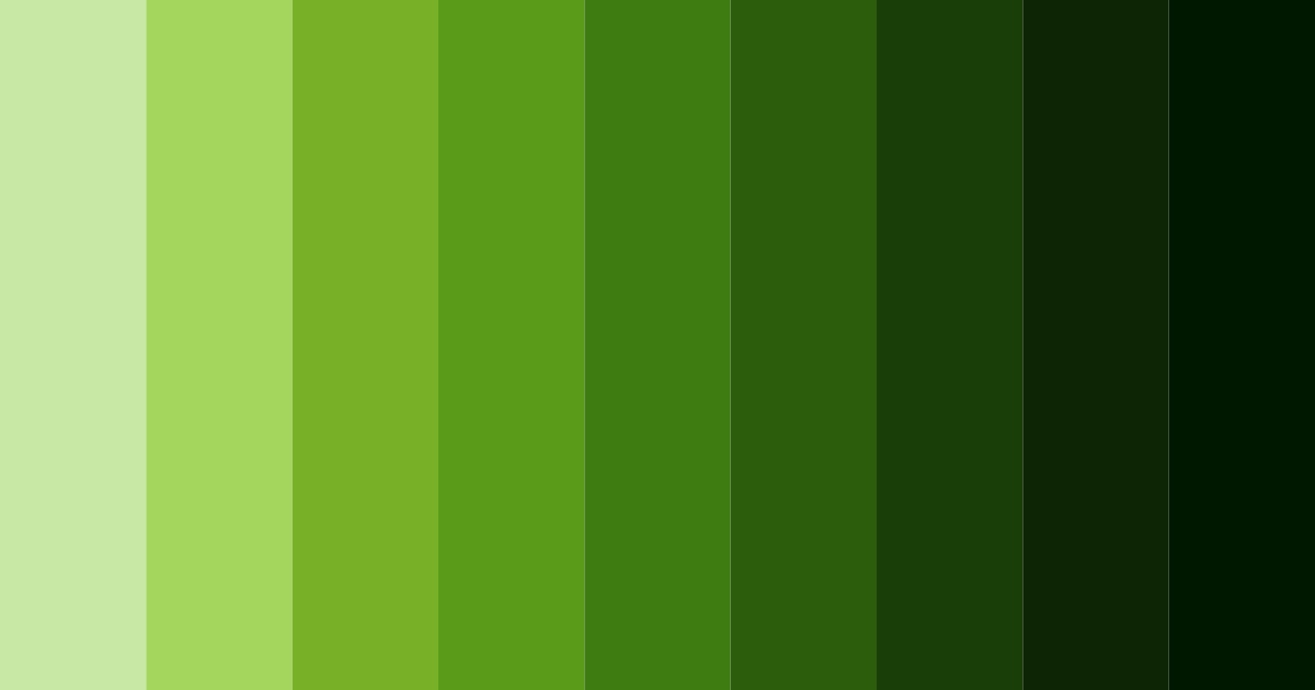 Download shades of green grassland color palette PNG image (landscape)